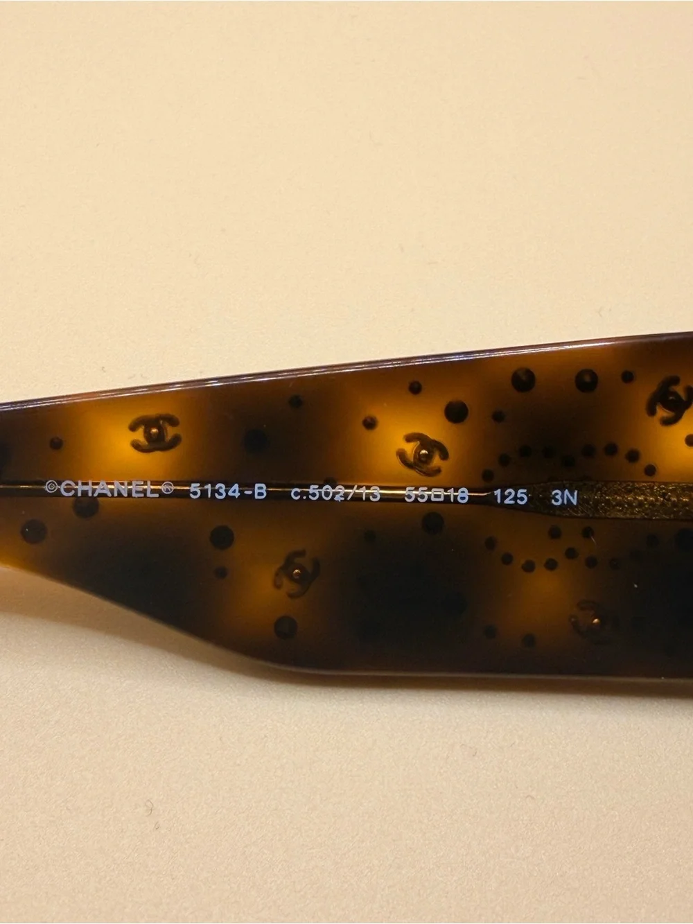 CHANEL Brown Tortoiseshell Square Sunglasses with Black Quilted Case